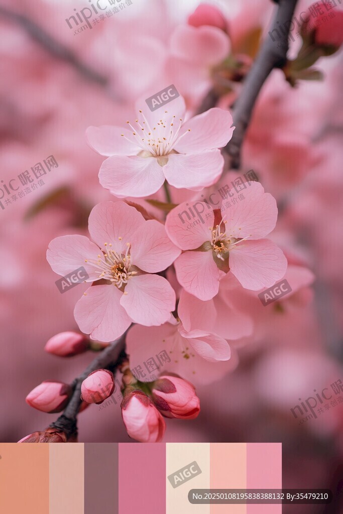 鮮艷唯美桃花