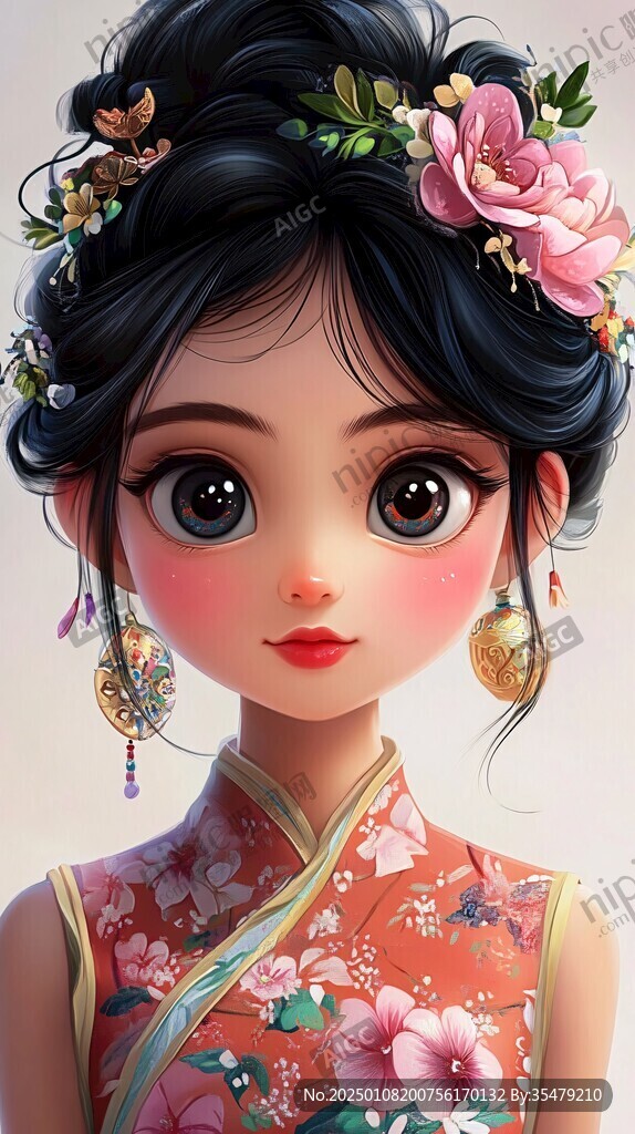 小女孩兒插