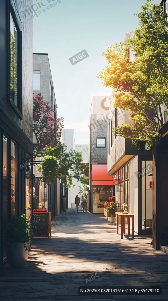建筑街道效果圖
