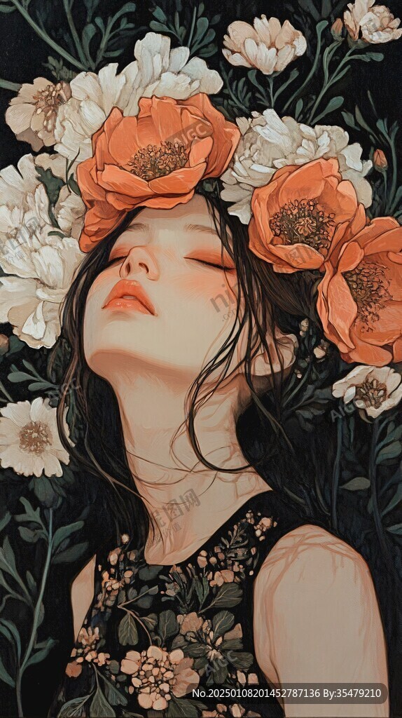 高級感女插畫