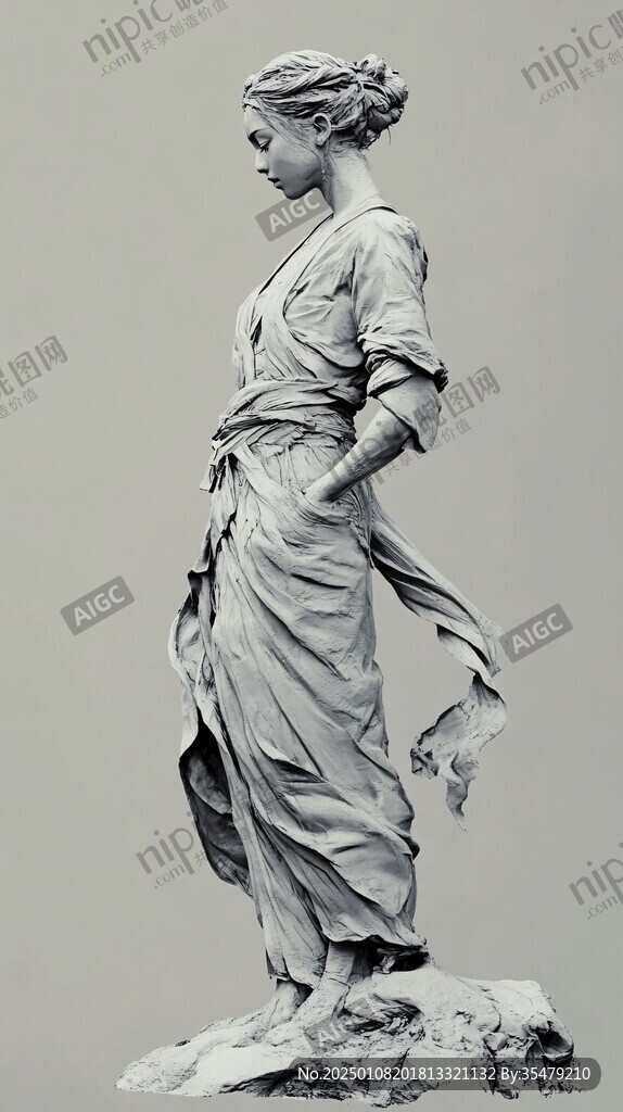 女性歐式雕塑