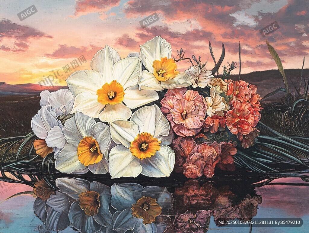 3d立體花卉油畫