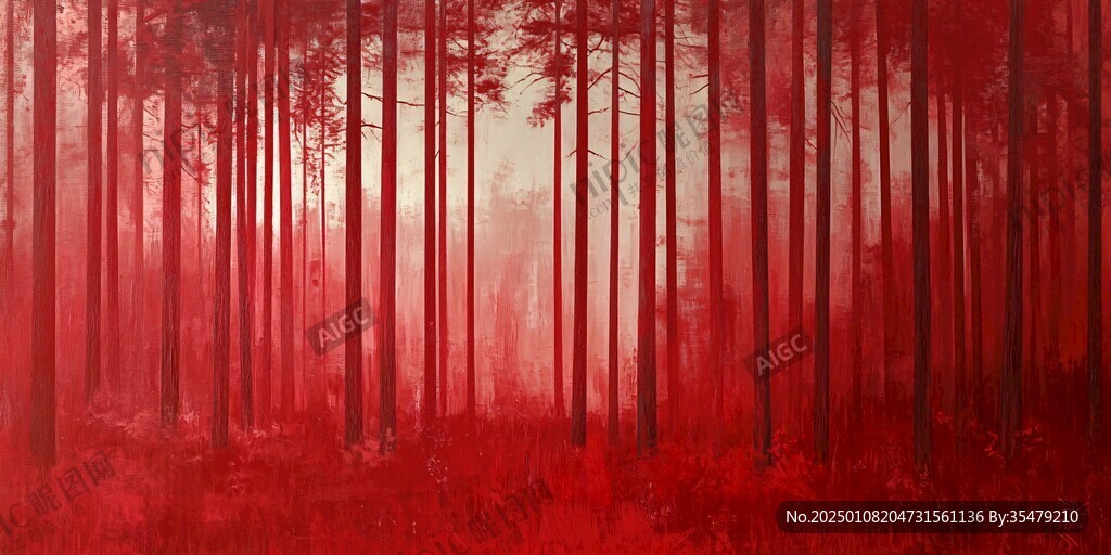 霧中紅杉樹(shù)