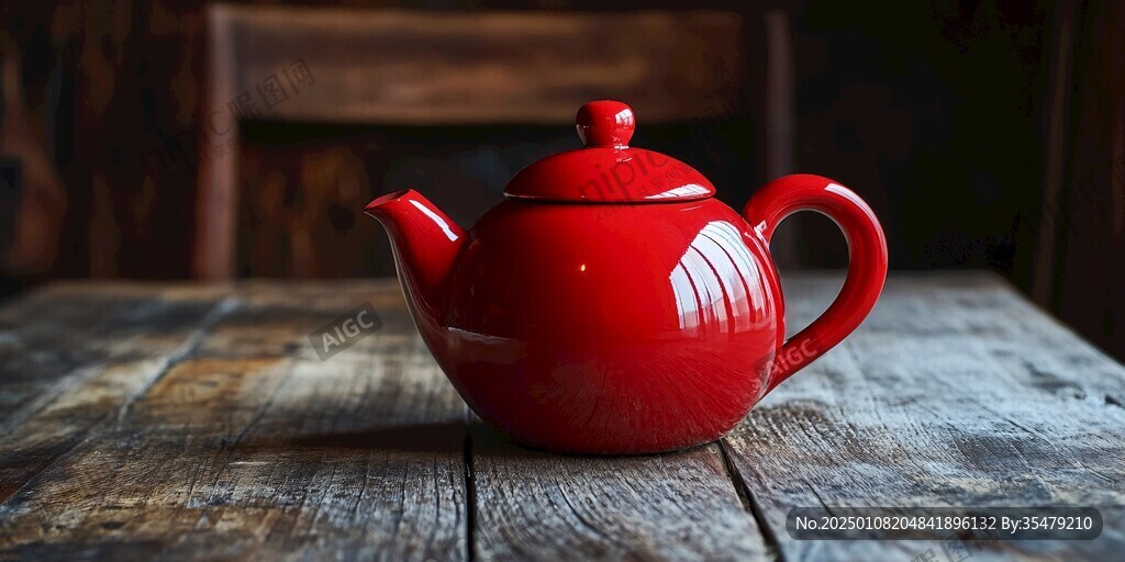 剔紅茶壺