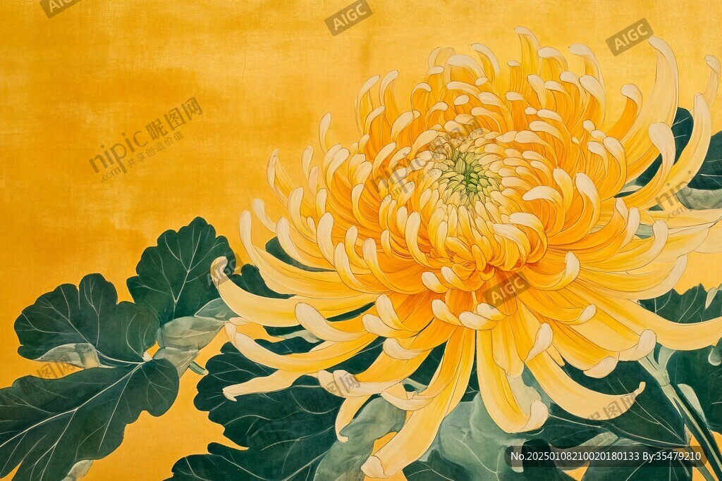 工筆菊花