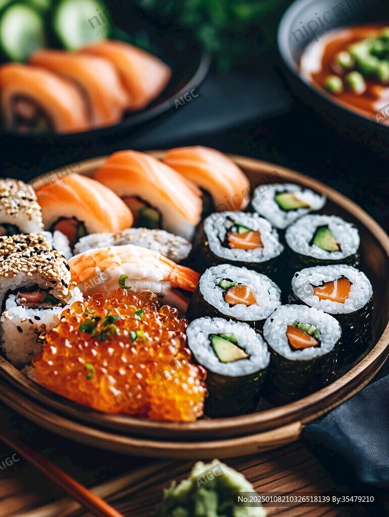 料理日本壽司擺盤