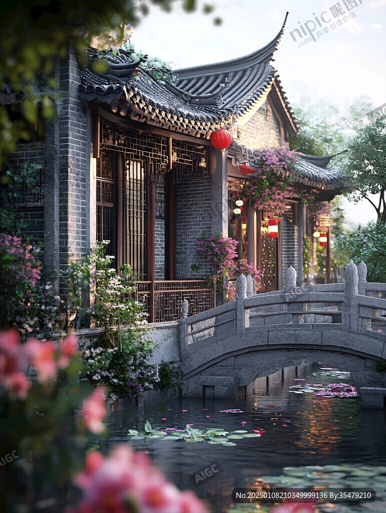 古典中式亭臺樓閣軒榭