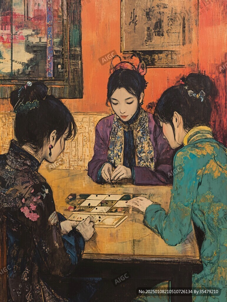 滿族水彩