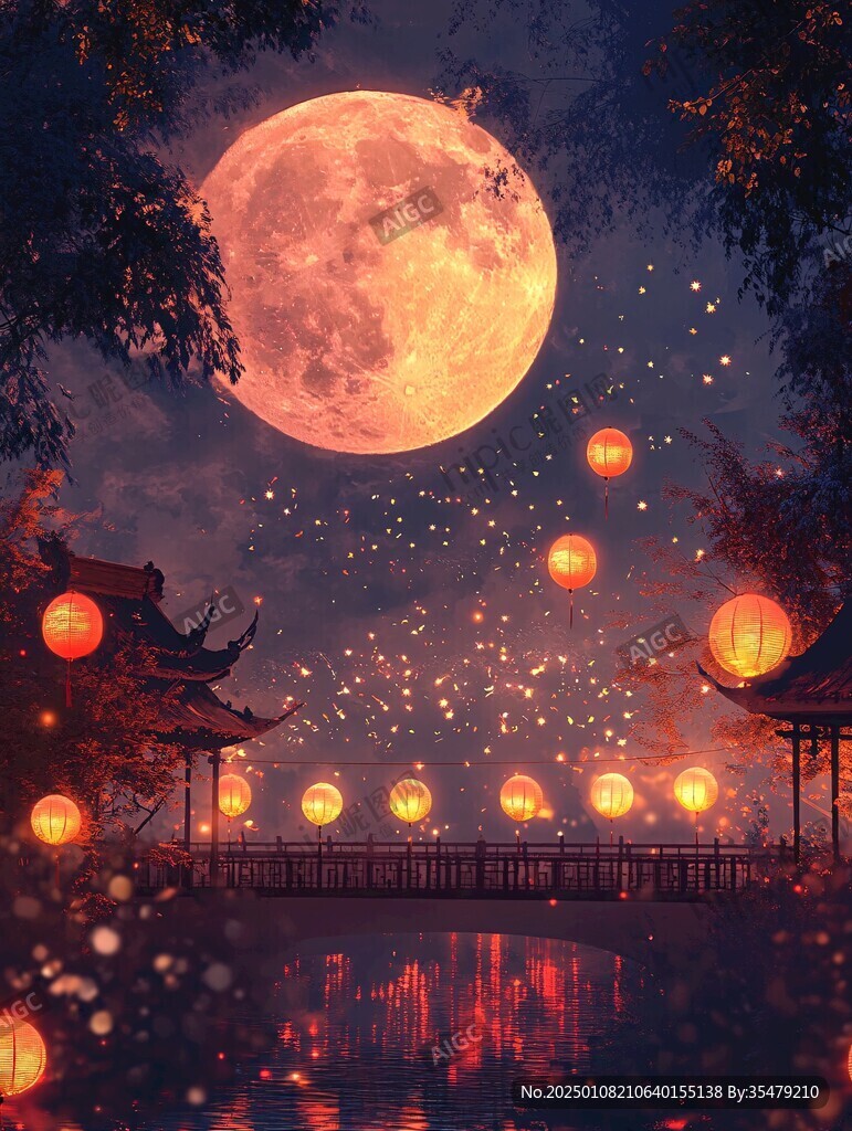 夢(mèng)幻中秋節(jié)場(chǎng)景