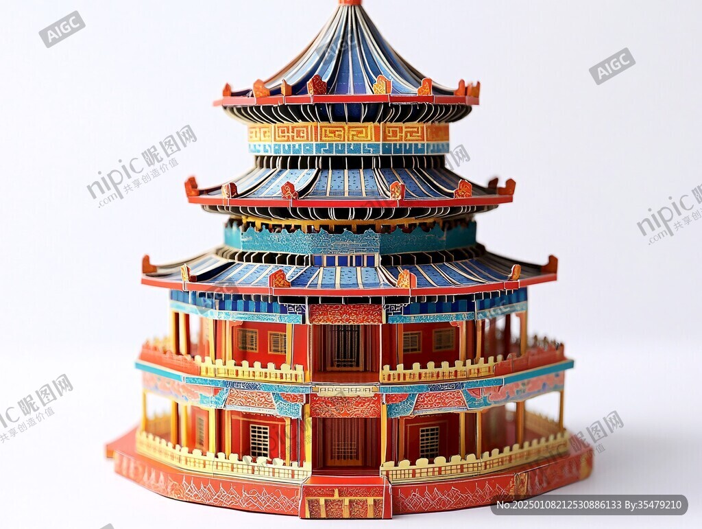 祈年殿木質模型