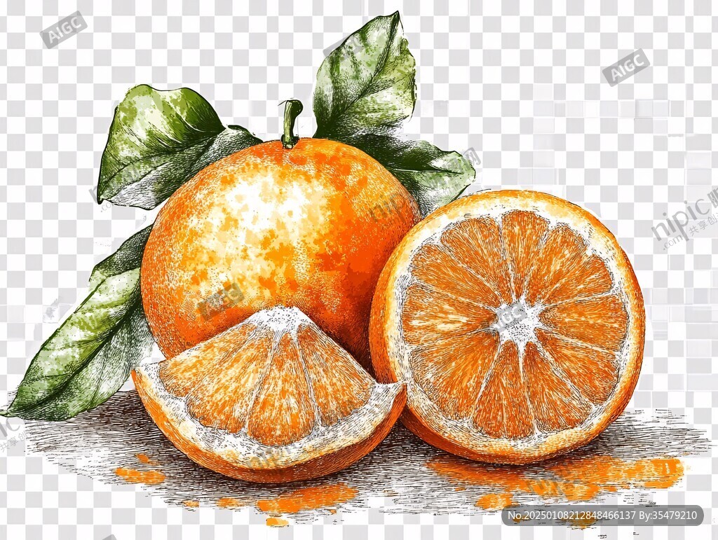 砂糖橘插畫