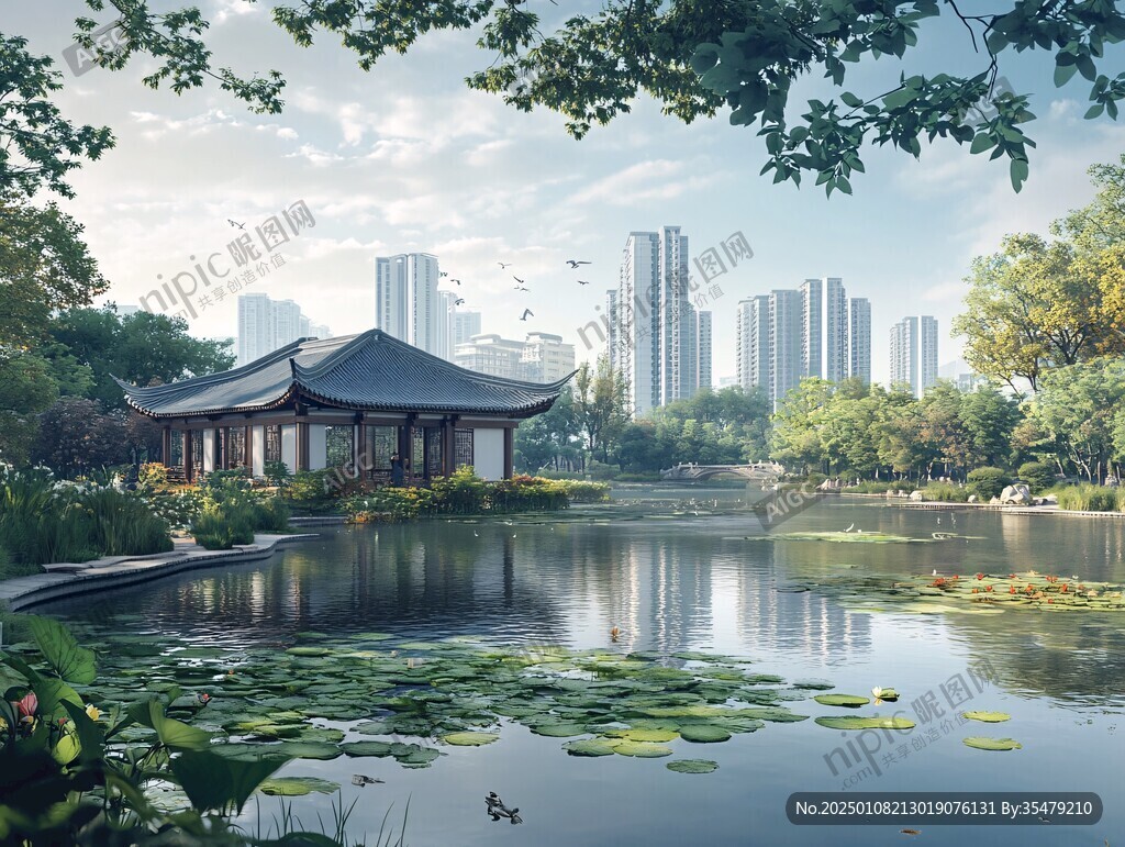 湖心亭效果圖