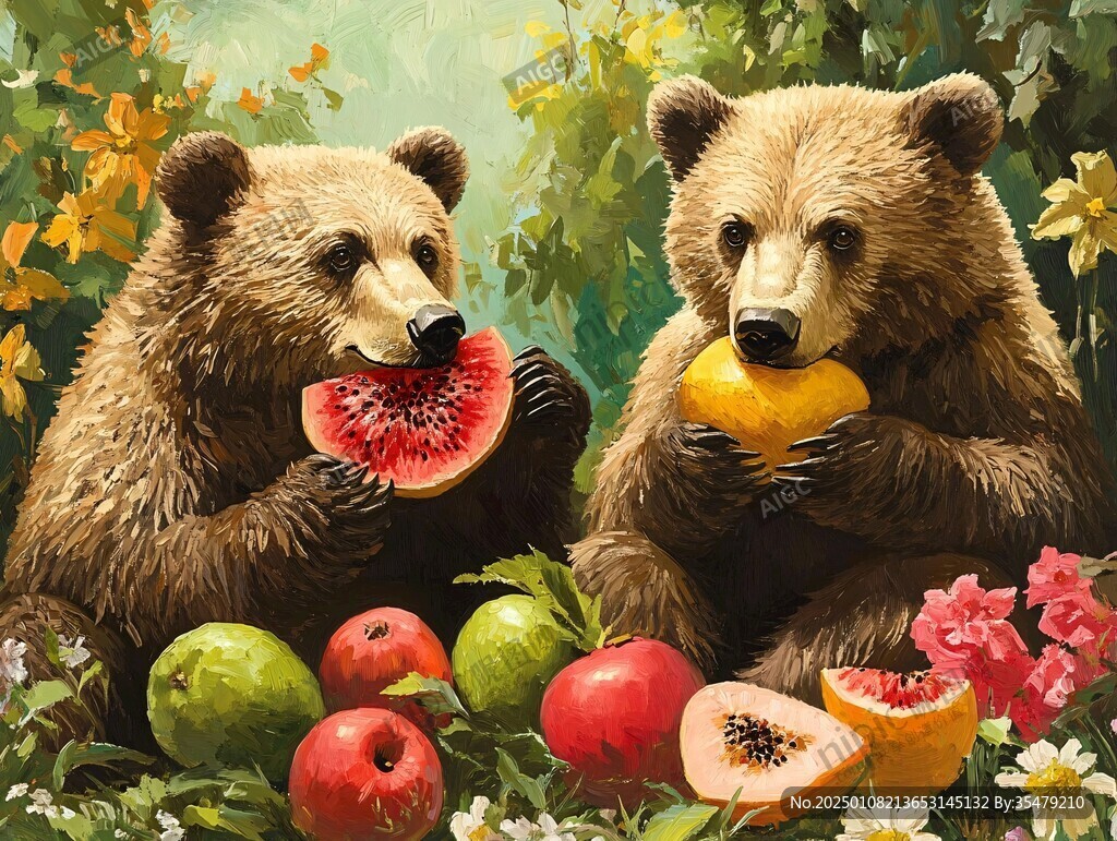 水果動物壁紙