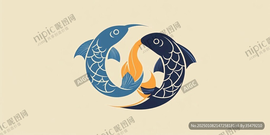 陰陽(yáng)魚(yú)logo設(shè)計(jì)