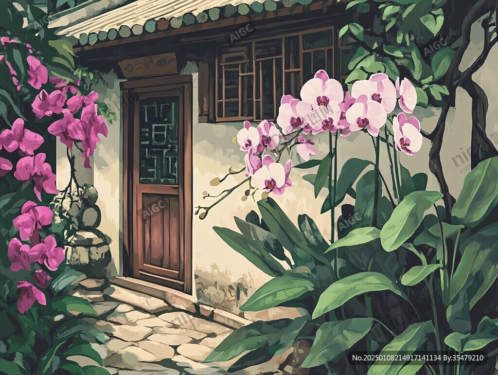 庭院插畫(huà)
