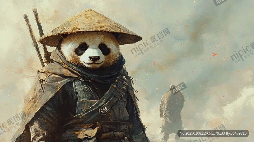 功夫熊貓插畫