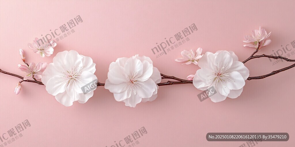 3d立體簡約花