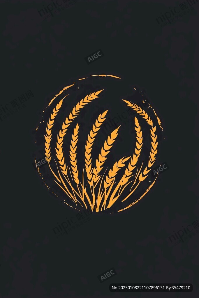 金色麥logo穗