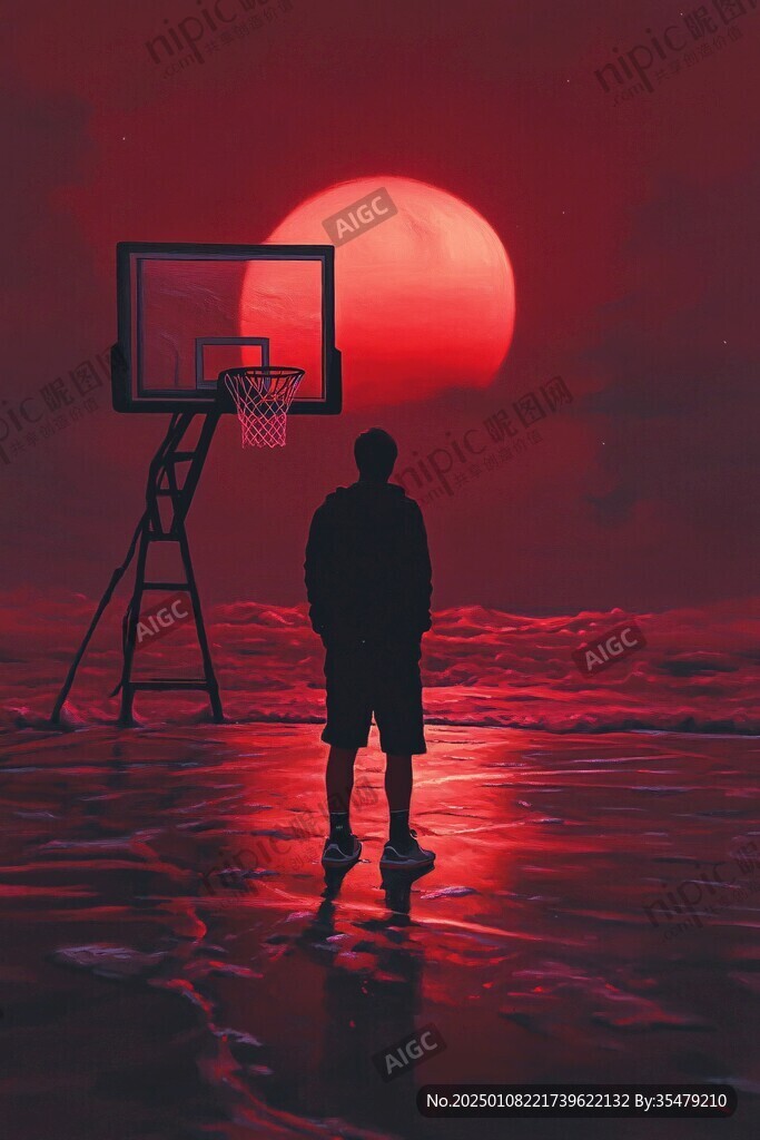 我想打籃球背景
