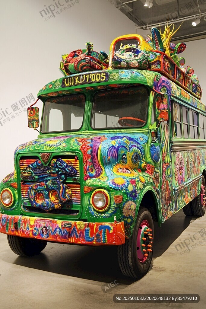 彩繪大巴車