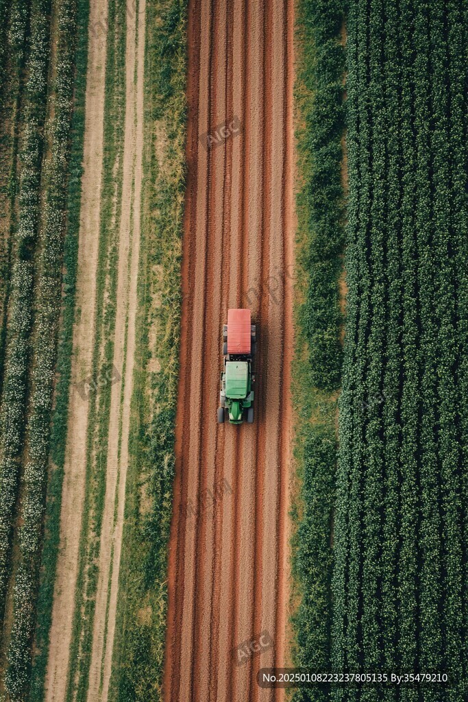 行駛在野外的卡車