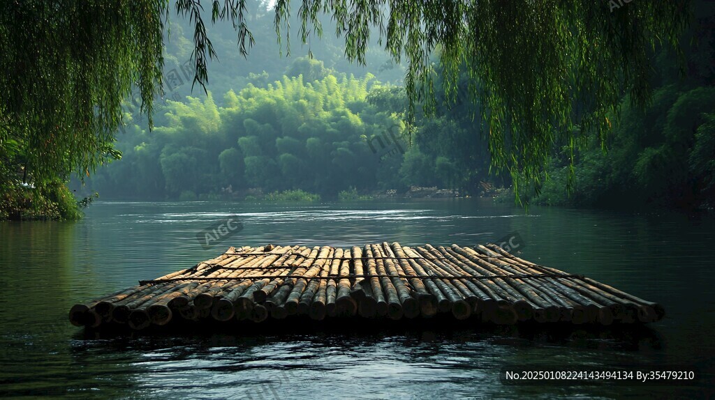 江中竹排