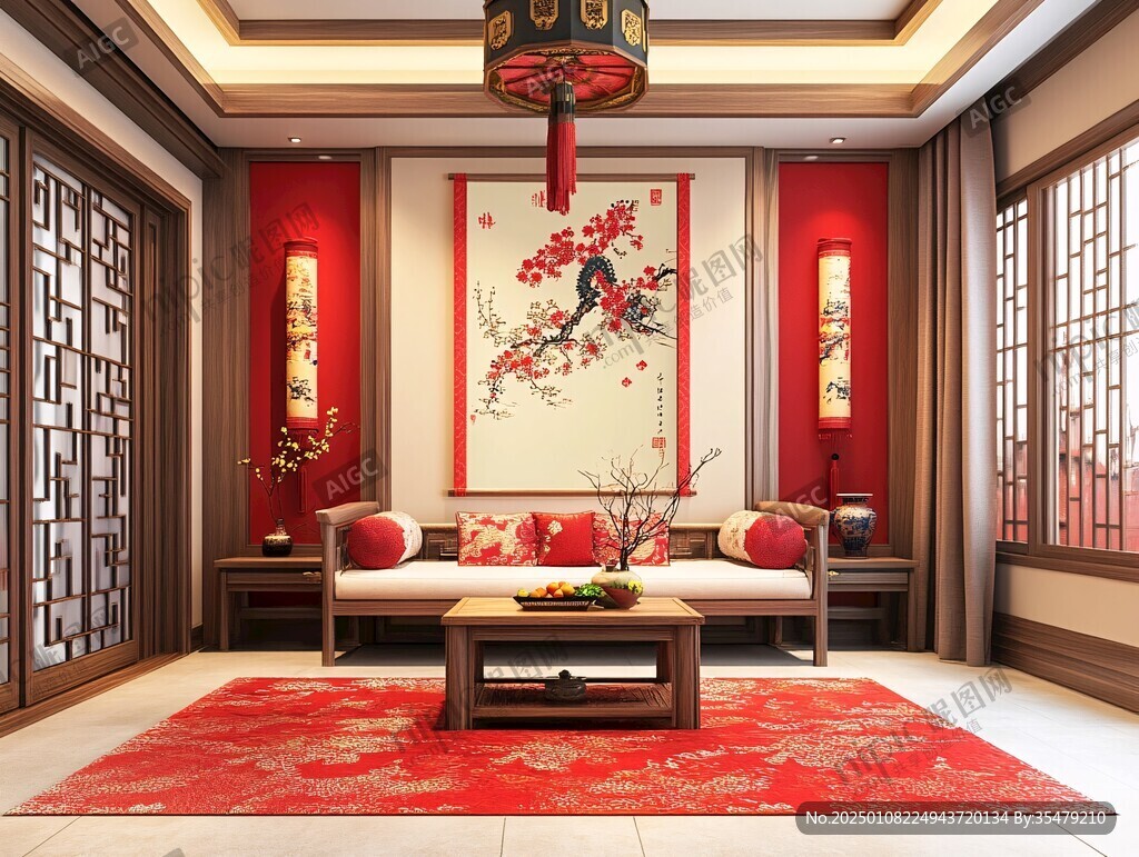 新中式紅色大氣
