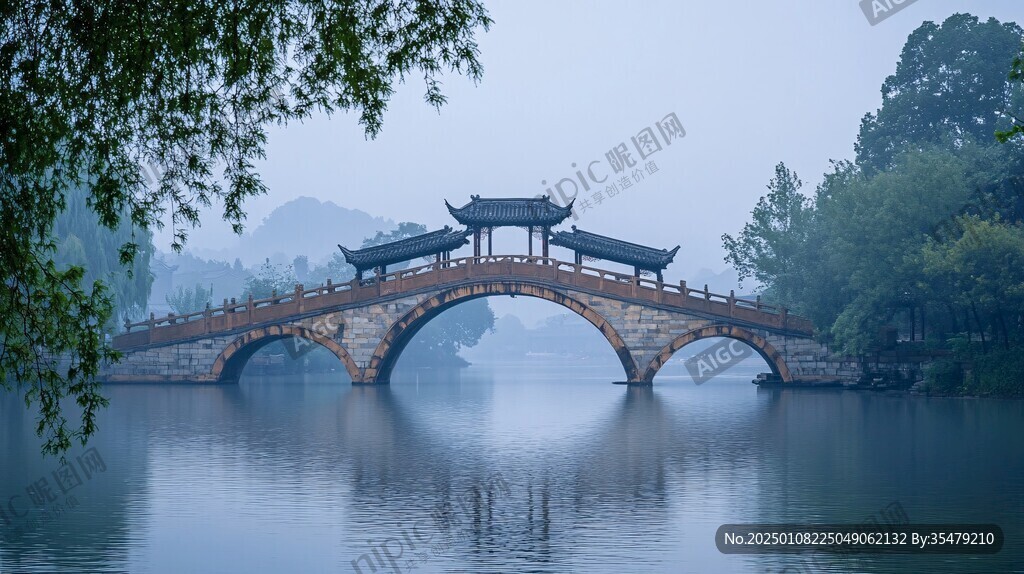煙雨畫(huà)橋