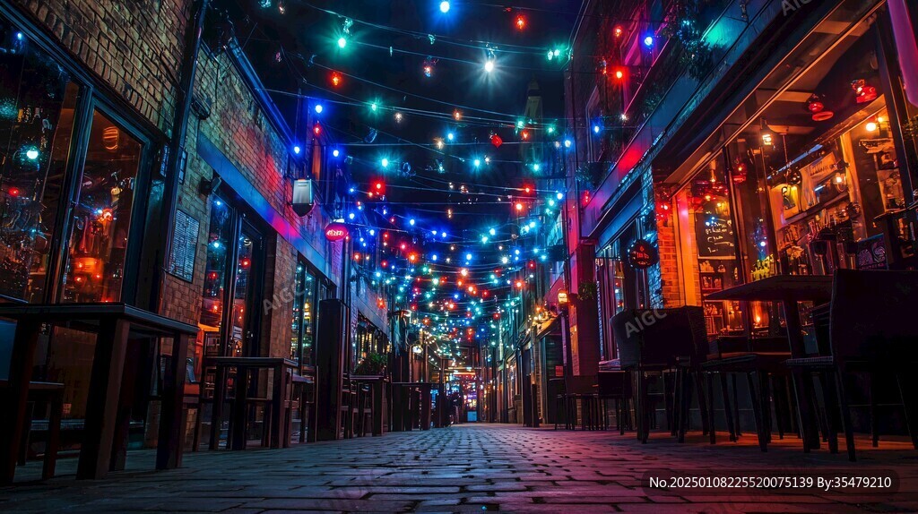 餐飲店夜景