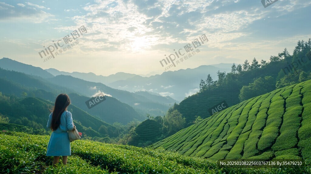 茶山日落