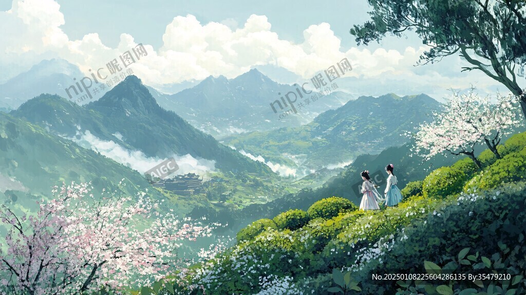 古風(fēng)場景春暖花開