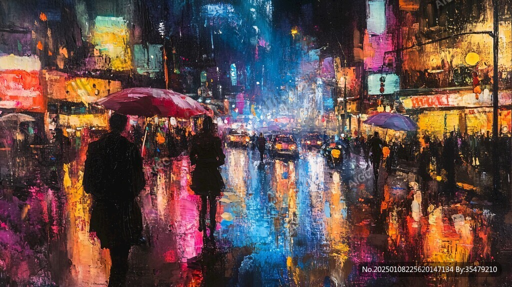 城市景雨