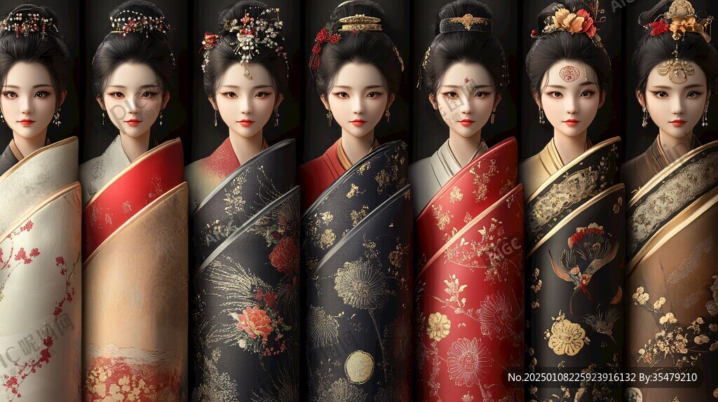 日本藝妓素材