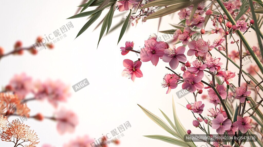 夾竹桃包裝插畫
