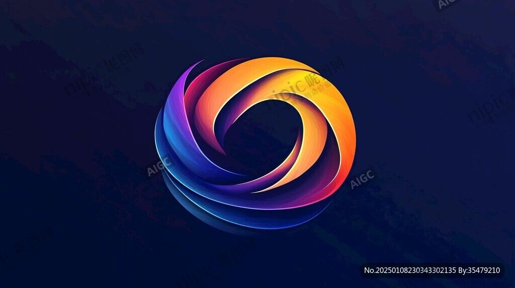 炫酷漸變logo