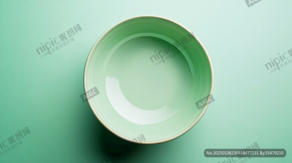 青釉瓷碗素材