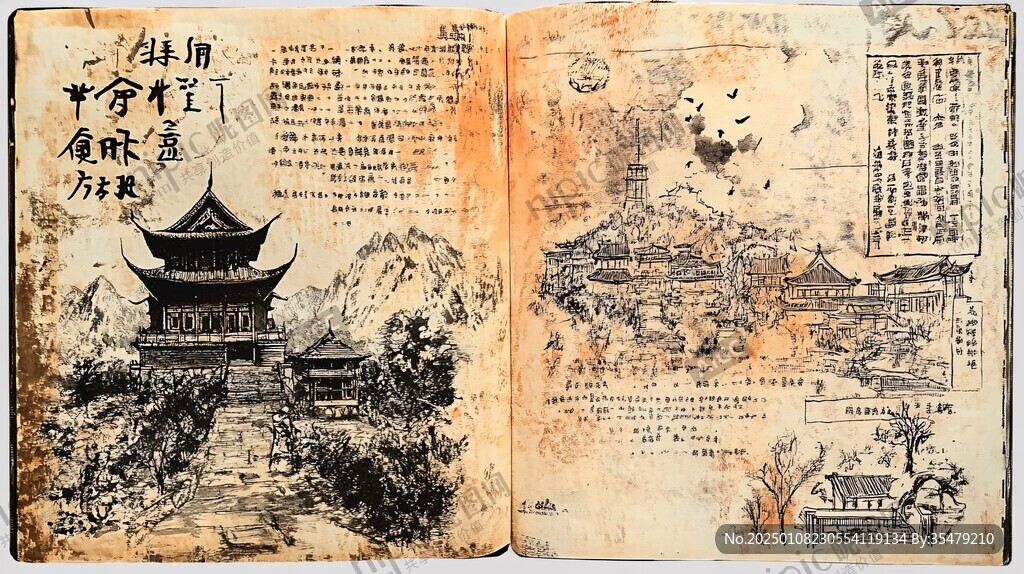 天一閣插畫