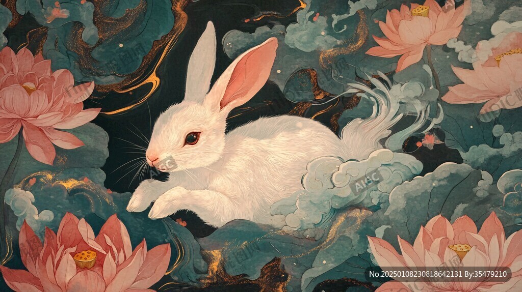 兔年包裝插畫