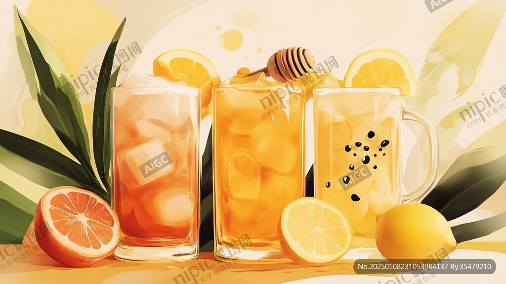 果飲插畫