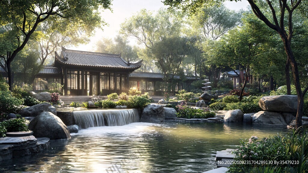 中式園林水景區(qū)