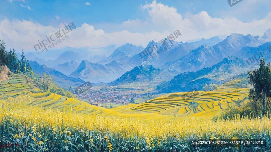 寬幅梯田風景