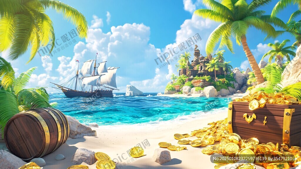 海盜尋寶場景