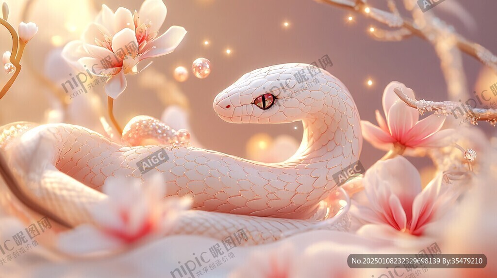 蛇年插畫合集
