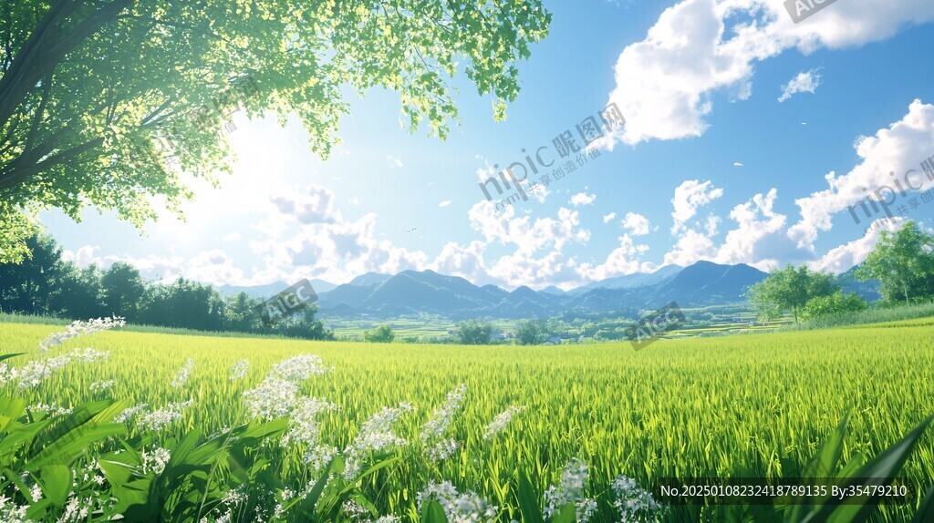 超寬幅田園景色