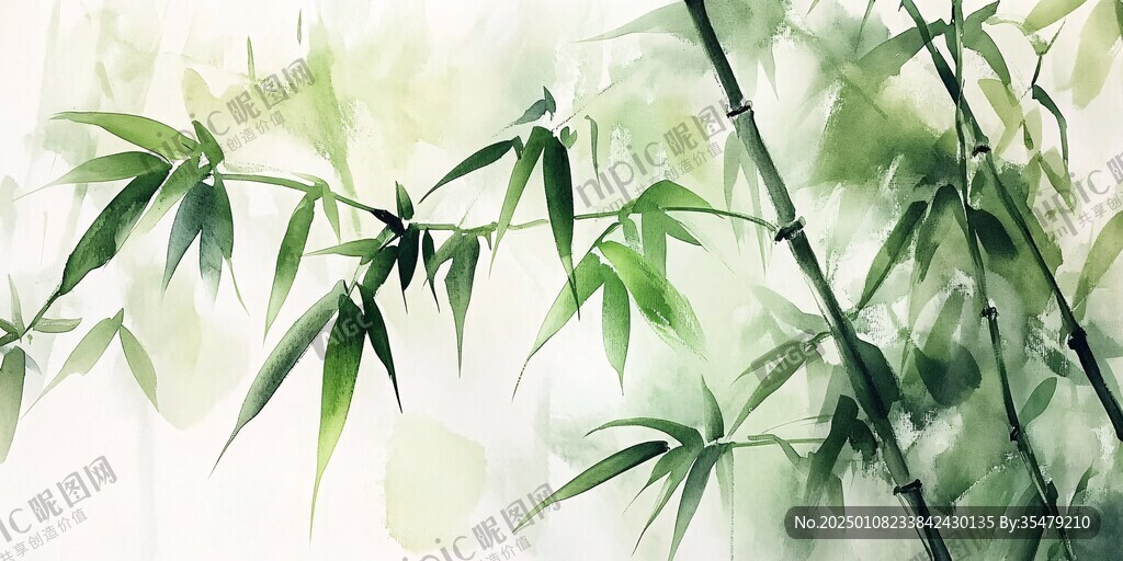 唯美竹葉背景