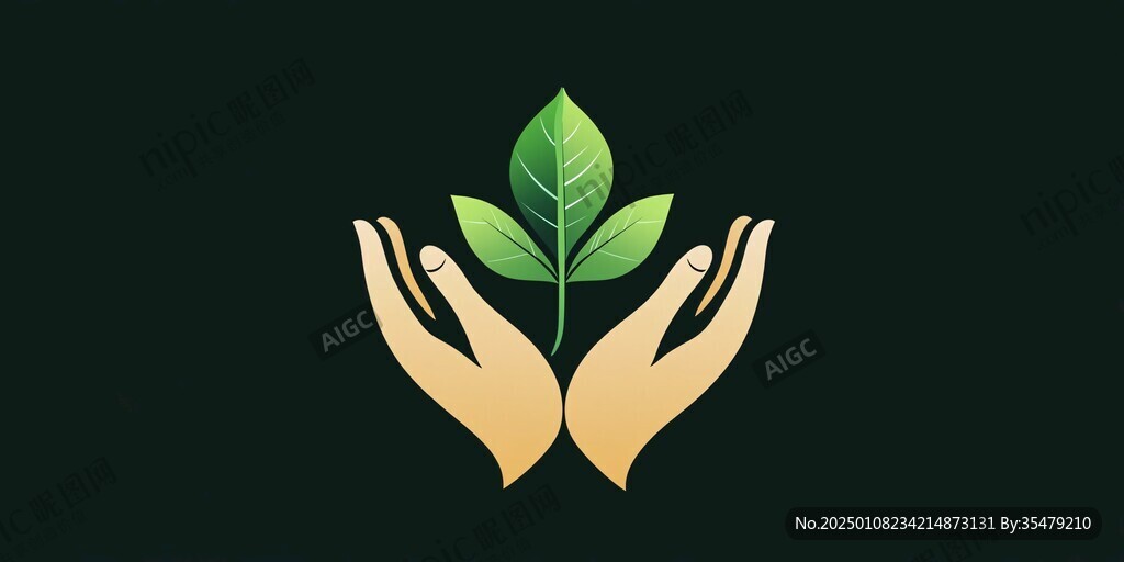 手摘綠葉logo