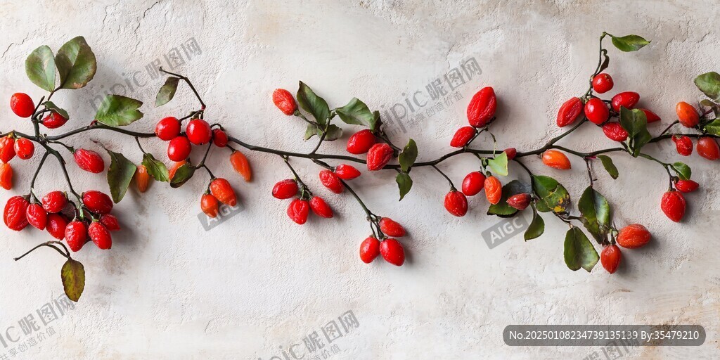 花紅果背景墻