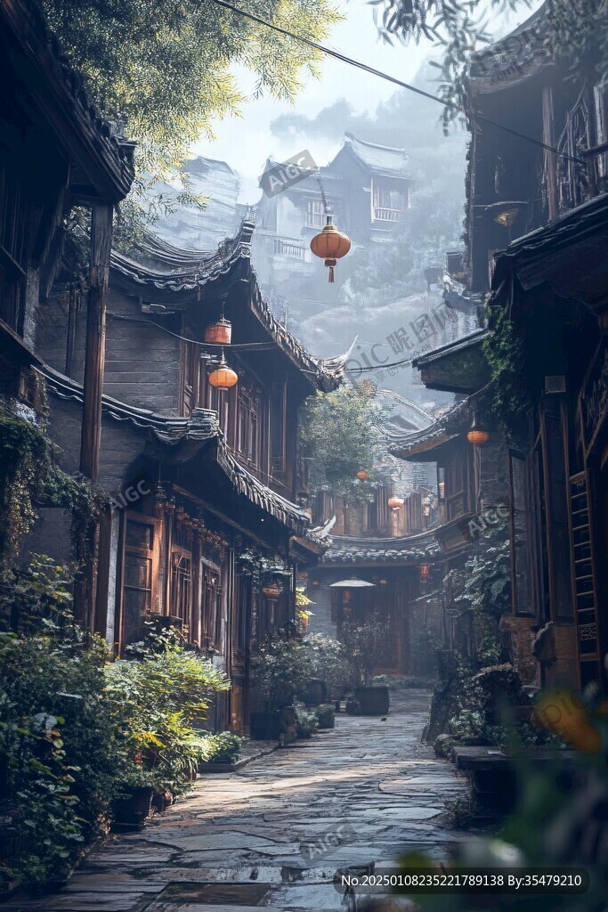 古鎮(zhèn)雨季