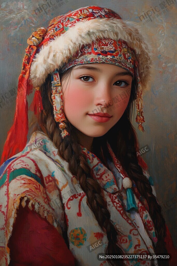 哈薩克族少女