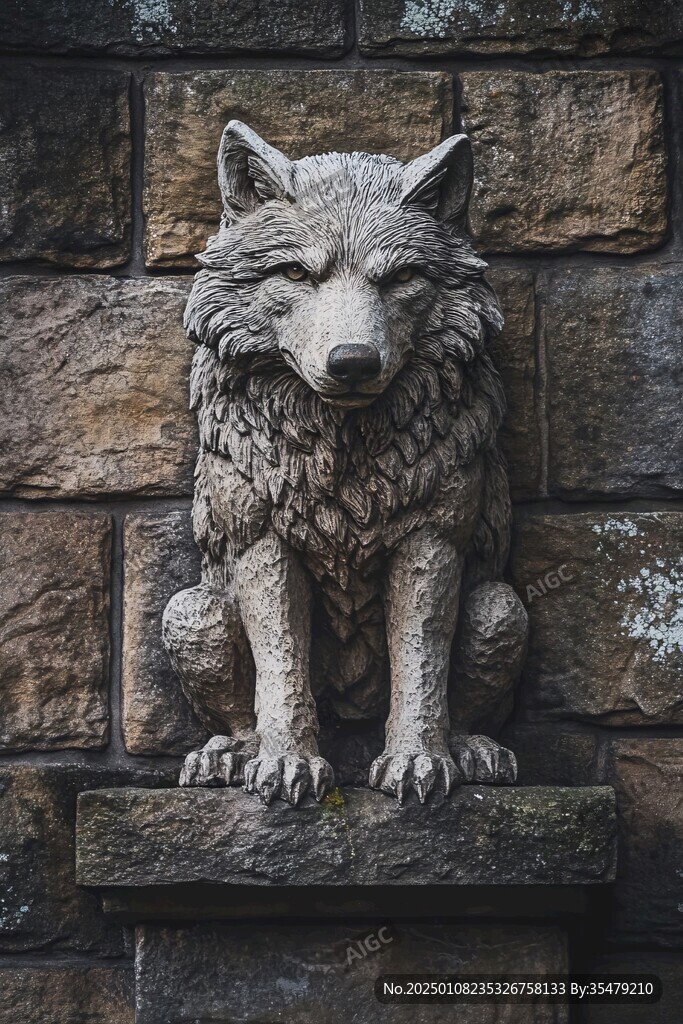 犬磚雕